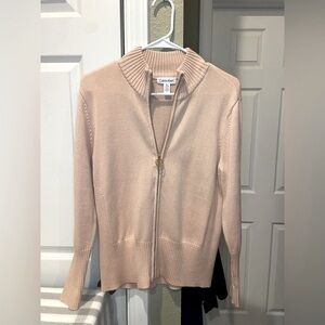 Calvin Klein Long Sleeve Zip up Sweater size L. NWOT